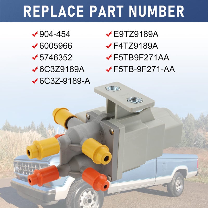 JDMSPEED New 6 Port Fuel Tank Selector Valve Replacement For Ford F250 F350 Super Duty E150 E250 E350 F450 F550 Ranger 6.0L/6.4L/6.7L/7.3L Diesel 6C3Z9189A, 6C3Z-9189-A, F5TB-9F271-AA, 6005966 - Image 3